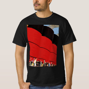 T-shirt Passagers d'un paquebot vintage faisant leurs adie