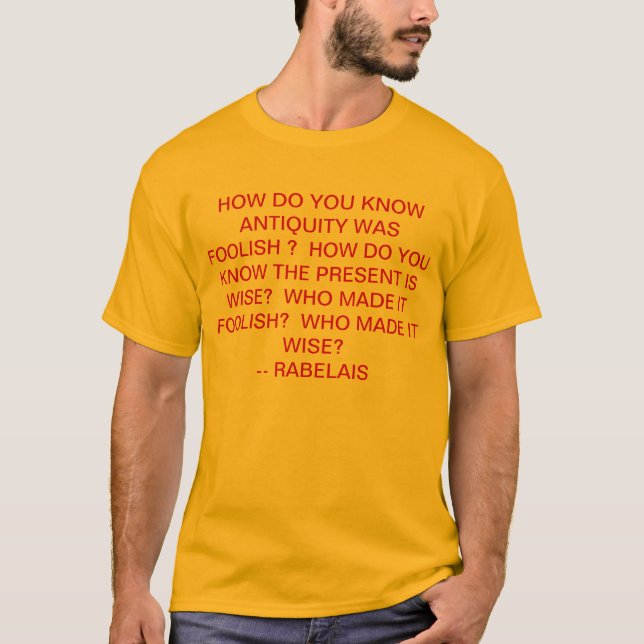 T-shirt passé contre le présent (Devant)