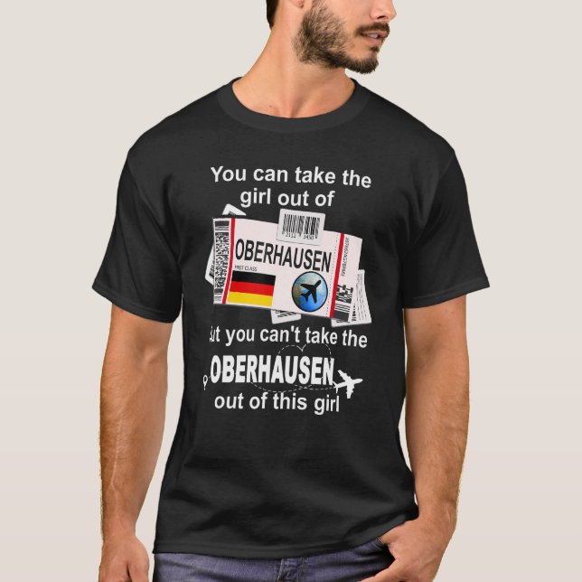 T-shirt Passe d'embarquement Oberhausen - Fille Oberhausen (Devant)