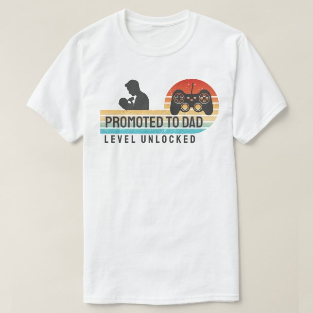 T-shirt Passé Papa – Niveau Débloqué (Design devant)