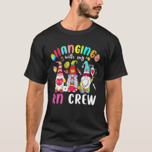 T-shirt Passe-temps avec mes Gnomies d'équipe Rn Infirmièr