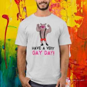 T-shirt Passe une journée très gay