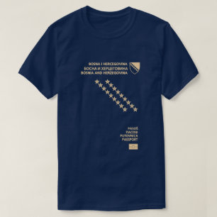 T-shirt passeport de la bosnie-herzégovine