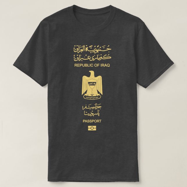 T-shirt Passeport d'Irak (Design devant)