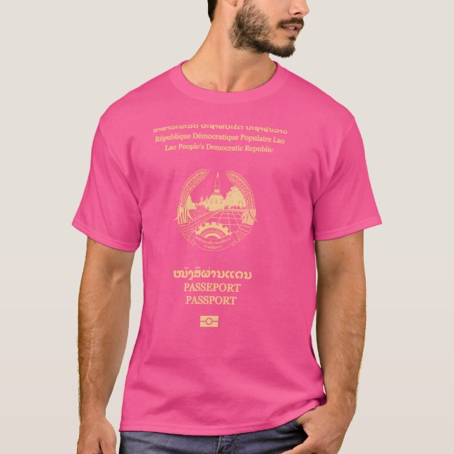 T-shirt Passeport lao (Devant)