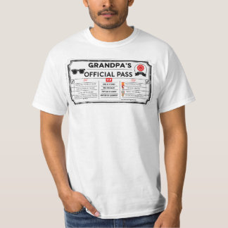 T-shirt Passeport officiel de grand-père