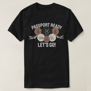 T-shirt Passeport prêt, allons-y !