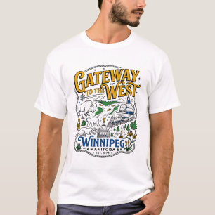 T-shirt Passerelle vers l'Ouest Winnipeg Manitoba Canada