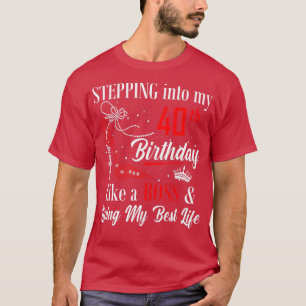 T-shirt Passez à mon 40e anniversaire comme un patron Drôl