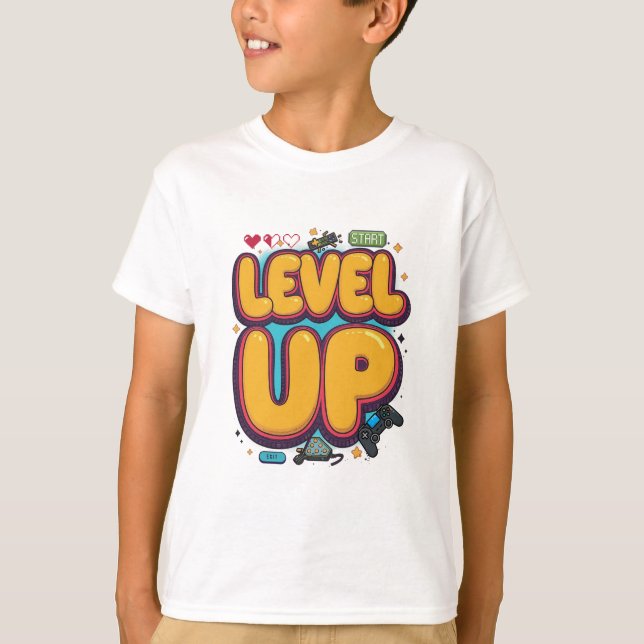 T-shirt Passez au niveau supérieur ! Motivation et réussit (Devant)