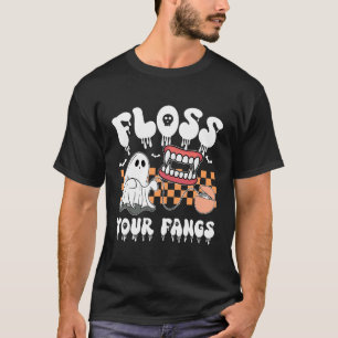 T-shirt Passez le fil dentaire sur vos crocs Boo Halloween