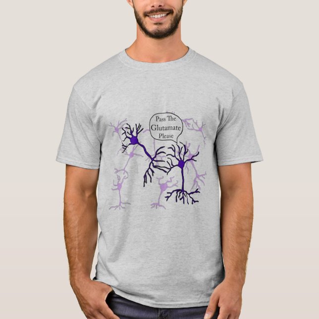 T-shirt Passez le Neurone Glutamate (Devant)