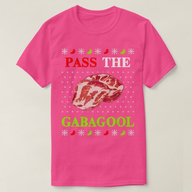 T-shirt Passez le Noël laid de Gabagool (Design devant)