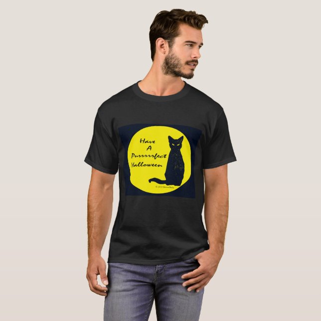 T-shirt Passez un Halloween PURRfait ! (Devant entier)