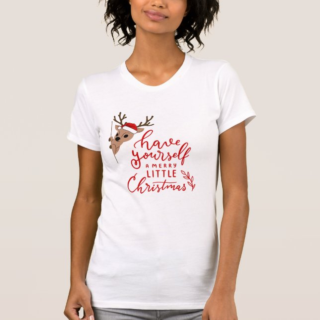 T-shirt Passez un joyeux petit Noël (Devant)