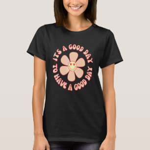 T-shirt Passez Une Bonne Journée Rétro   Visage Souriant E