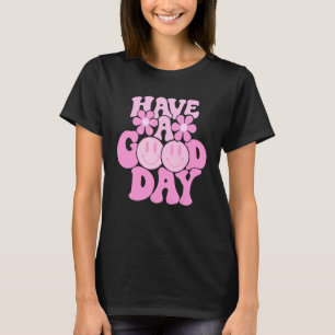 T-shirt Passez une bonne journée Visage rétro sourire Visa