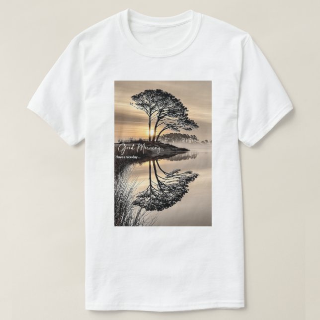 T-shirt Passez une bonne matinée. (Design devant)