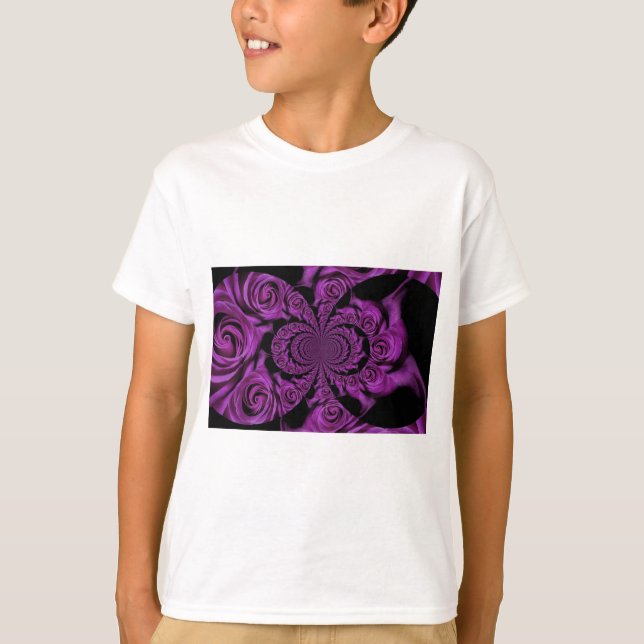 T-shirt Passion violette : Royal Romance Roses (Devant)