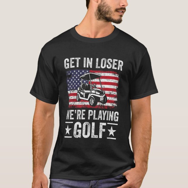 T-shirt Passionate Golf Cart Driver Golfer Golf Player  Go (Devant)