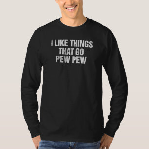 T-shirt Passionné d'armes à feu J'aime les choses qui