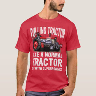 T-shirt Passionractorpulling Hommes Blackractor Tirer Supe