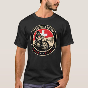 T-shirt Passo della Novena   Suisse   Motorcycle