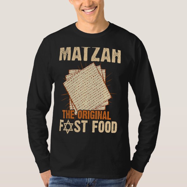 T-shirt Passover Matzah Le Seder Restauration Rapide Origi (Devant)