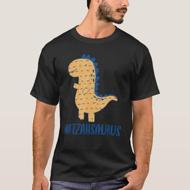 T-shirt Passover Matzahsaurus Dinosaur Matzo Seder Juif (Devant)