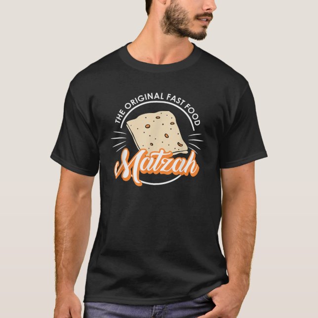 T-shirt Passover Original Fast Food Matzah Seder Jewish Ho (Devant)
