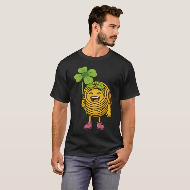 T-shirt Pasta Polo – Lucky  with Clover -Shirt (Devant entier)
