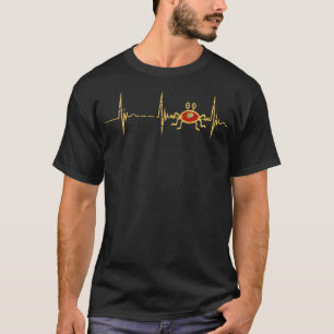 T-shirt Pastafari Heartbeat EKG Pulse Flying Spaghetti Mon