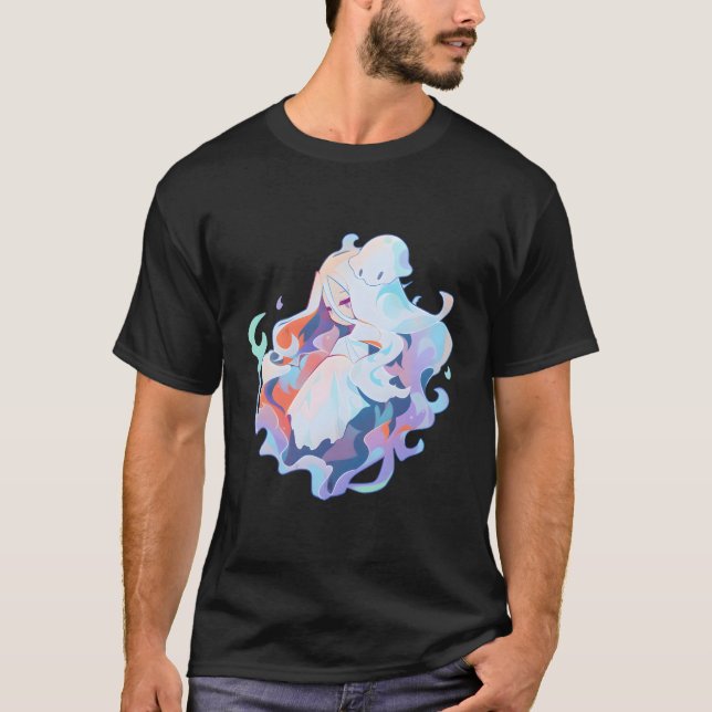 T-shirt Pastel Anime Ghost (Devant)