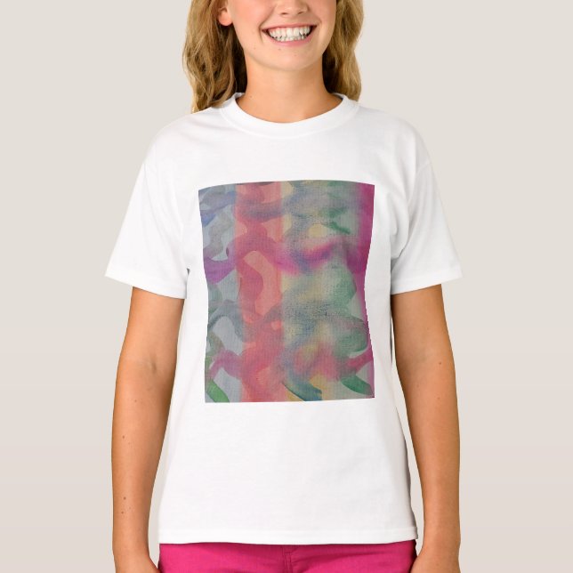 T-shirt Pastel Art Abstrait (Devant)