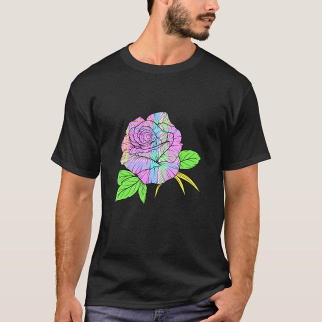 T-shirt Pastel Classic Plaid rose Jaune clair Lavend (Devant)