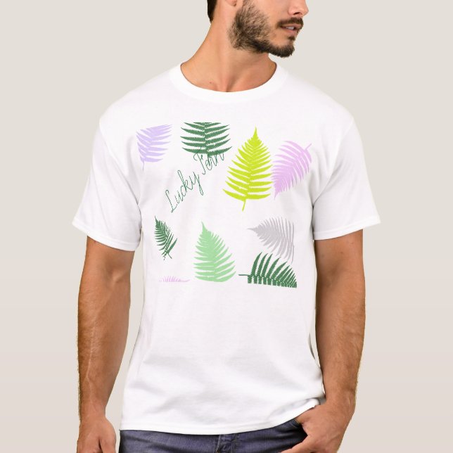 T-shirt Pastel Colors Lucky Fern (Devant)