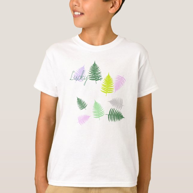 T-shirt Pastel Colors Lucky Fern (Devant)