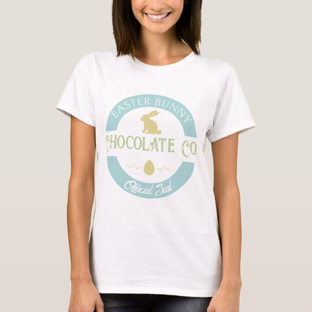 T-shirt Pastel Easter Bunny Chocolat Company (Devant)