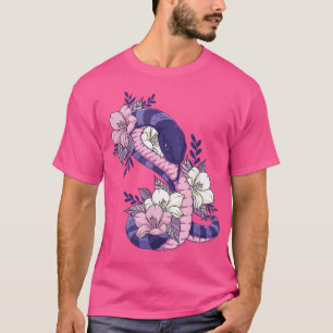 T-shirt Pastel esthétique Goth Snake Flower Grunge Go Go