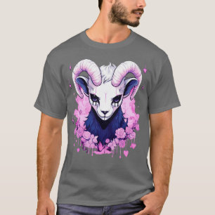 T-shirt Pastel Goth Baphomet Déplaisant Kawaii Chèvre Menh