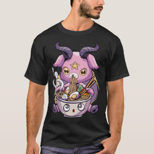 T-shirt Pastel Goth Baphomet Ramen nouilles Japon Nourritu