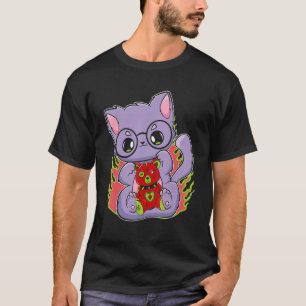 T-shirt Pastel Goth Chat Avec Ours Teddy Pour Les Fans D'H