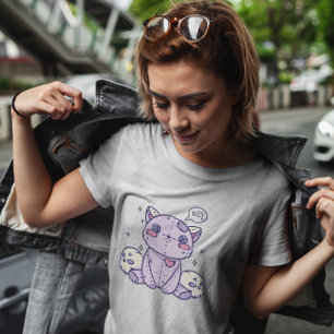 T-shirt Pastel Goth Chat fourré