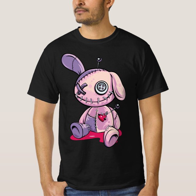 T-shirt Pastel Goth Creepy Voodoo Doll Cute Aesthetic Doll (Devant)