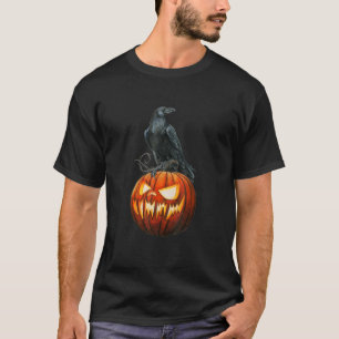 T-shirt Pastel Goth Crow Citrouille esthétique Halloween O
