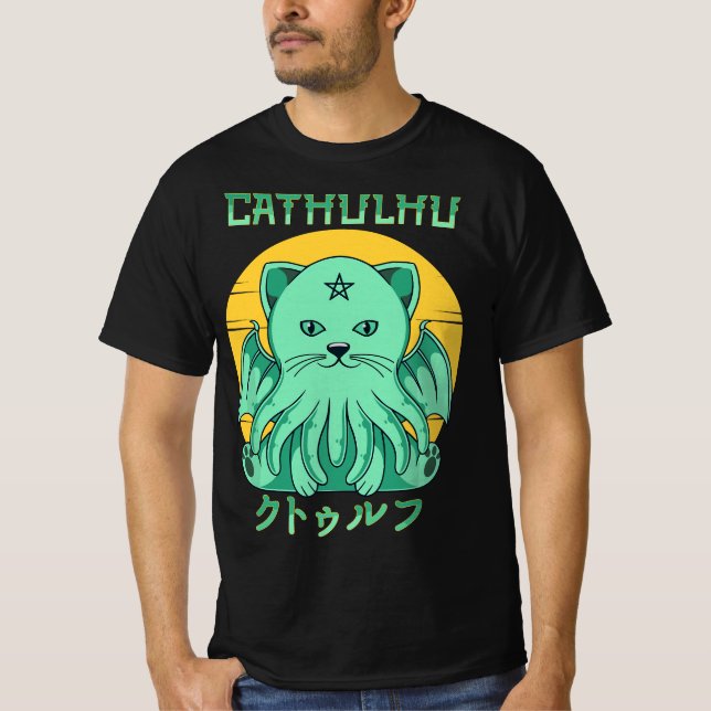 T-shirt Pastel Goth Cthulhu figur kawaii Cathulhu demon  (Devant)