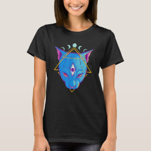 T-shirt Pastel Goth Demon Chat Animaux Satanic Kitten Ca