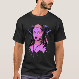 T-shirt Pastel Goth Demon Nun Unholy Wicca Satanic Occulte