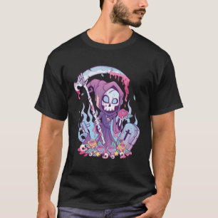 T-shirt Pastel Goth Déplaisant Death Grim Reaper Kawaii Oc