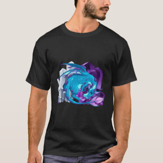 T-shirt Pastel Goth Dragon Cristal Mythique Créature Fanta